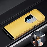 Deluisho Gas Mecheros, Encendedor Electrónico, Mechero de Arco, Carga USB/Resistente al...