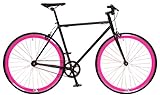 Kamikaze Bicicleta SS 2017 Fixie/Single (M 530, Negro/Rosa)