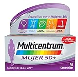 MULTICENTRUM Mujer 50+, Complemento Alimenticio Multivitamínico y Multimineral para...