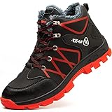 SROTER Mujer Hombre Invierno Botas de Seguridad Trabajo Zapatillas con Puntera de Acero...