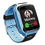 PTHTECHUS Reloj Inteligente Teléfono para niños, GPS Rastreador Podómetro cámara SOS...