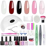 Elite99 Lámpara UV LED para Uñas 48w, 6 Colores Kit de Esmaltes Semipermanentes en Gel...