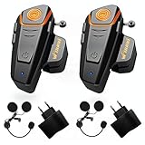 Qaurora BT-S2 1000 M Bluetooth Headset Impermeable, Casco Intercomunicador Interphone...