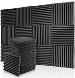 Espuma Acústica Pack 12 Paneles de 30x30x2,5cm Gris Antracita. Ignifugo Valido para...