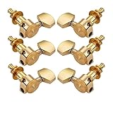 summina Juego de 6 clavijas de afinación de cuerdas de guitarra 3L3R para guitarras...