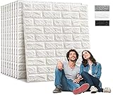 Edihome, Papel Pintado Pared, Paneles Decorativos 3d, 77x70cm, 10 piezas, Autoadhesivo,...