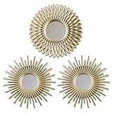 BONNYCO Espejos Pared Decorativos Pack 3 Espejos Decorativos Ideales para Decoracion Casa,...