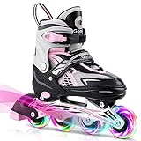 Gonex Patines en Línea, Patines de Ruedas Iluminadas Ajustables, Transpirables, Cómodos,...