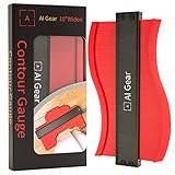 Medidor de perfil de contorno Duplicador de forma de plástico de 10 pulgadas, regla de...