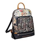 Anekke - Mochila de Mujer - Elaborada en Polipiel con 2 Asas y Cierre de Cremallera...