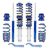 maXpeedingrods 4x Coilover Ajustable, Amortiguador para VW Golf 4 para Leon 1M1,...