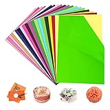 Papel de Seda Colores, 100 Piezas A4 Papel de Seda, 20 Colores, Apto para Envoltorio de...