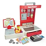 RedCrab Caja Registradora Juguetes, Supermercado Caja Registradora Niños con Función de...