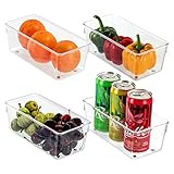 Kurtzy Cajón de Cocina Nevera y Alacena (Pack de 4) 20 cm de Largo – Cesta Organizador...