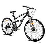 Hiland Bicicleta de Montaña 26 Pulgadas Negro 21 Velocidades MTB para Hombres y Mujeres...