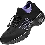 DYKHMILY Zapatos de Seguridad Mujer Calzado de Seguridad Comodo con Punta de Acero Air...