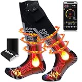 Calcetines Calefactables para Hombres y Mujeres,Control de App,5V 5000mAh Electrónica...