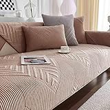 YWQJL Funda de sofá de Terciopelo Sofas Antideslizante 1 2 3 4 plazas,Cubierta De Sofá...