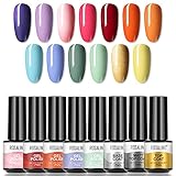 ROSALIND Esmalte Semipermanente de Uñas en Gel UV LED,13 pcs de Pintauñas...