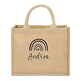 Bolso Yute natural Personalizado con NOMBRE. Bolsa playa, shopper, bolsa compra. Bolsa...