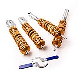 maXpeedingrods 4x Coilover, Amortiguador para Seat Toledo 1L, para VW Golf MK2 MK3 Vento...