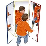 Henbea 790 - Espejo Triptico de Pared, Espejo de Seguridad de Acrilico Irrompible con...
