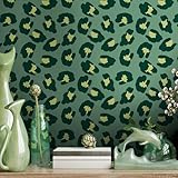 Papel pintado leopardo color verde Catálogo Flora 18535 Made Italy de Cristiana Masi90