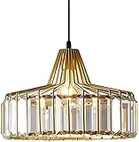 LEYT Lámpara Colgante De Cristal Transparente Exquisita Moderna, Lámpara Colgante...