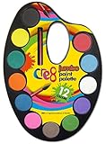 K-GALORE Acuarela de colores de acuarela jumbo con pincel, kit de manualidades no tóxica,...