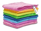 Vileda - Set de 8 bayetas Microfibras Colors, colores variados, 30 x 30 cm, 8 unidades