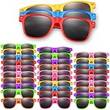 ASTARON 32 piezas de gafas de sol para niños, regalos de fiesta de neón a granel,...
