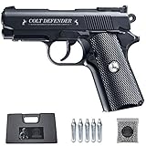 Ecommur. Colt Defender Full Metal | Pistola de perdigones (Bolas BB's de Acero) de Aire...