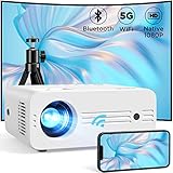 Proyector WiFi Bluetooth 2.4/5GHz Full HD 1080P, AKIYO 9000 Lux Mini Proyector Support 4K,...