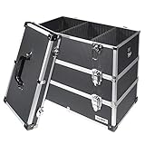 HMF 14660900 - Maletín de herramientas de aluminio, vacío, con separadores individuales,...
