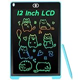 Coolzon Tableta de Escritura Color LCD 12 Pulgadas, Pizarra Digital Infantil, Portátil...