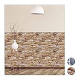 relaxdays Paneles Pared Autoadhesivos, Pack 10, Imitación Piedra 3D, Revestimiento...