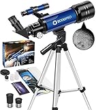Telescopio Astronómico, HD Telescopio de refracción de 70mm con 2 oculares...