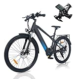 26'' Bicicleta Electrica, Bicicleta de Montaña con Batería Extraíble de 36V 10Ah,...