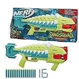 Nerf Lanzador DinoSquad Armorstrike - Tambor Giratorio de 8 Dardos, empuñadura...
