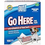 OUT! Go Here Almohadillas absorbentes para mascotas y cachorros | 100 almohadillas