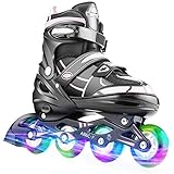 Hikole Patines en línea, Patines Ajustables Blade Light Up Patines Intermitentes Ruedas...