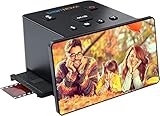 Escáner de Diapositivas y películas de 22MP, Pantalla LCD Grande de 5 Pulgadas,...