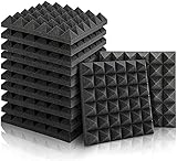 Aislante Acustico Pirámide, Espuma Acustica, 12 Piezas Paneles Acusticos de...