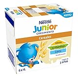 Nestlé JUNIOR Crecimiento Cereales, 6 x 1L