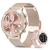 Smartwatch Mujer Hacer/Contestar Llamadas, AKUMAKA Diamond Love, 1.32' Reloj Inteligente...