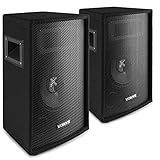 Vonyx SL6 PA Pareja de Altavoces de 6 Pulgadas 150 Watts, Altavoces pasivos de 2 vías...