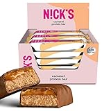 NICKS Barrita Proteinas Keto Caramelo | 14g Proteína | 158 Calorías | Low Carb Protein...