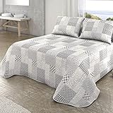 Milarosa Colcha Bouti Verano Estampada Acolchada Reversible. Colchas Cubre Cama 135 cm...