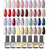 ROSALIND Esmaltes Semipermanentes para Uñas , Pastel Esmalte Pintauñas de Uñas en Gel...