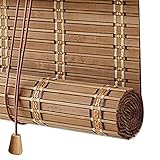 Persianas Enrollables de Bambú Natural,Estores de Bambú para Exteriores,Cortinas Opacas...
